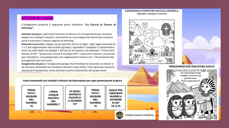 "AVVENTURE TRA MULTIPLI E DIVISORI NELL'ANTICO EGITTO"