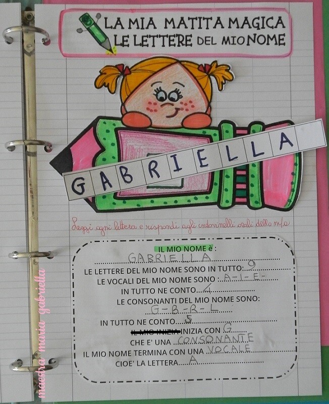 IL MIO NOME, LA MIA MATITA MAGICA