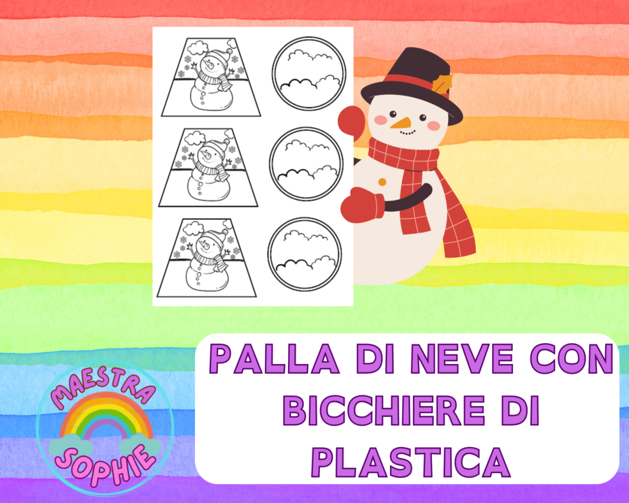 COSTRUISCI UNA PALLA DI NEVE CON UN BICCHIERE DI PLASTICA