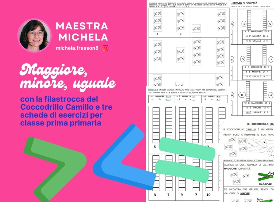 Maggiore, minore, uguale classe prima primaria