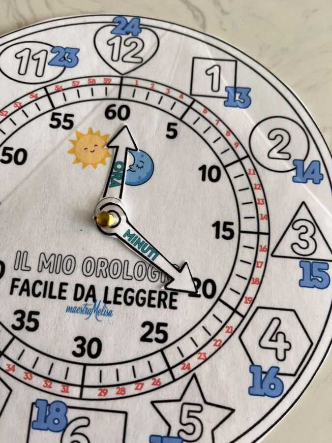 Orologio facile con storia e fumetto