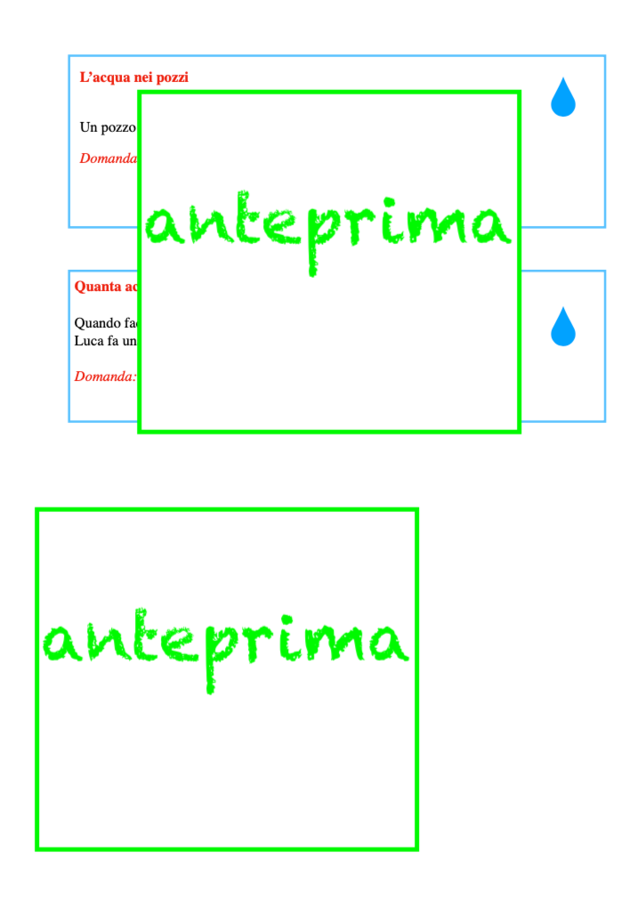 L'acqua conta! problemi matematici su dati reali