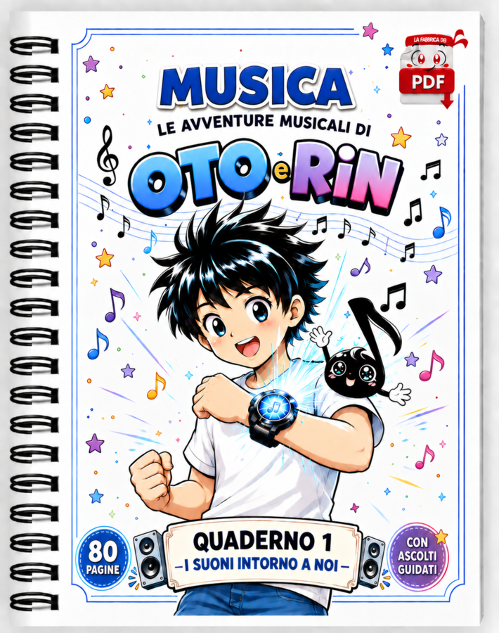 SUPER QUADERNO DI MUSICA 1: Le avventure musicali di Oto e Rin