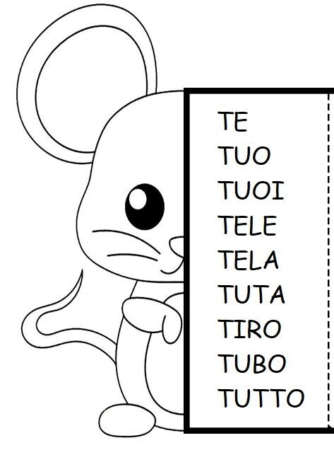 Lettera T di Topino Tobia