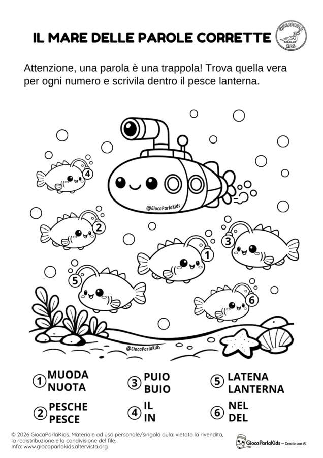 IL MARE DELLE PAROLE CORRETTE