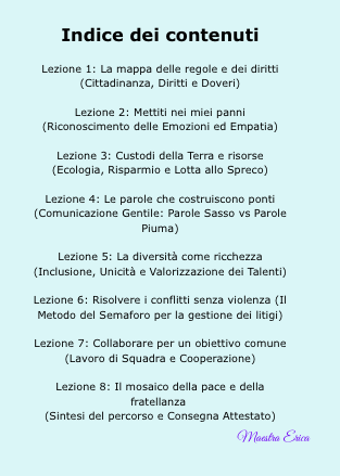 Attività Alternativa alla Religione (IRC) – Classi 3ª. 4° e 5ª: Percorso di Educazione Civica ed Etica in 8 lezioni pronte all'uso
