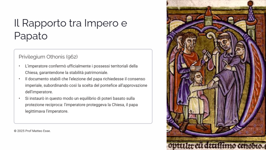 La Dinastia degli Ottoni: Dal Sacro Romano Impero a Enrico II (PPTX Modificabile)