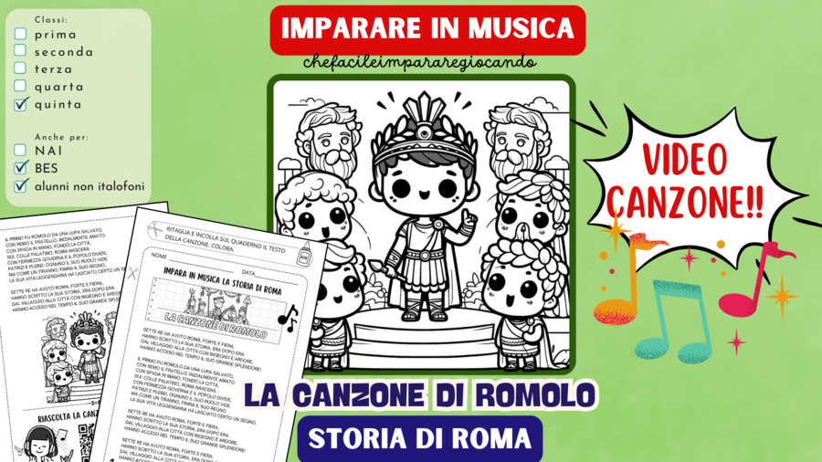 I ROMANI - I SETTE RE DI ROMA - LA CANZONE DI ROMOLO