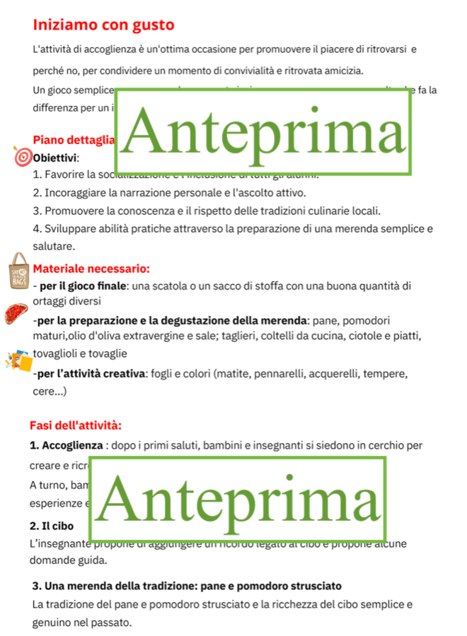 Back to school: l'ABC dell'accoglienza-Iniziamo con gusto!