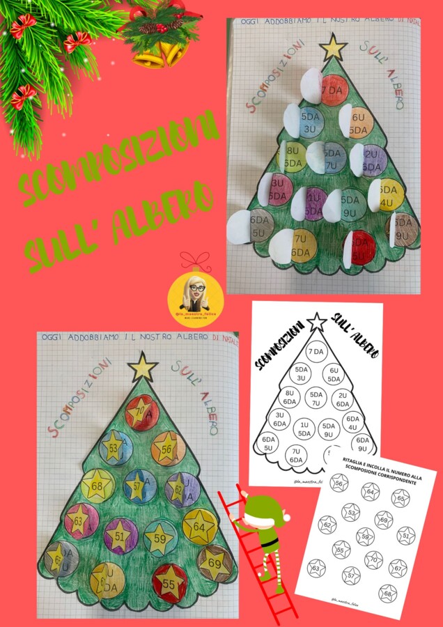 SCOMPOSIZIONI SULL' ALBERO DI NATALE classe seconda