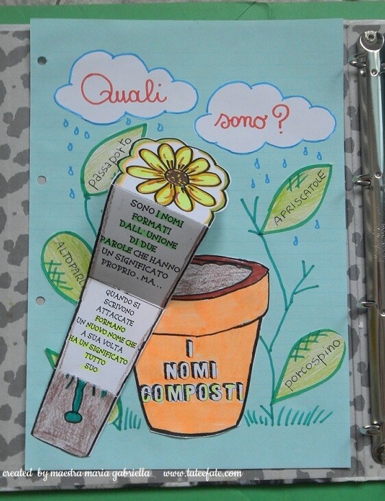 Il FIORE del NOME COMPOSTO (definizione creativa interattiva)