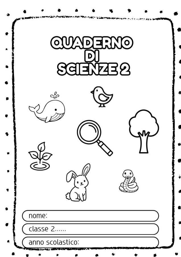 Quaderno italiano SCIENZE CLASSE 2