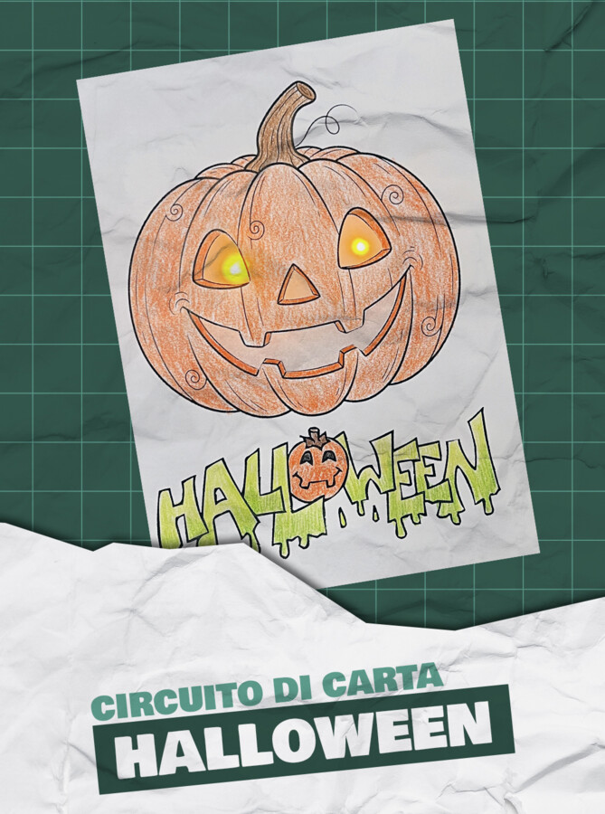 Circuito di carta - Zucca di Halloween