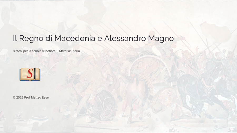 Alessandro Magno e l'Ellenismo: Percorso Didattico Completo (28 Slide + Test + Mappe).