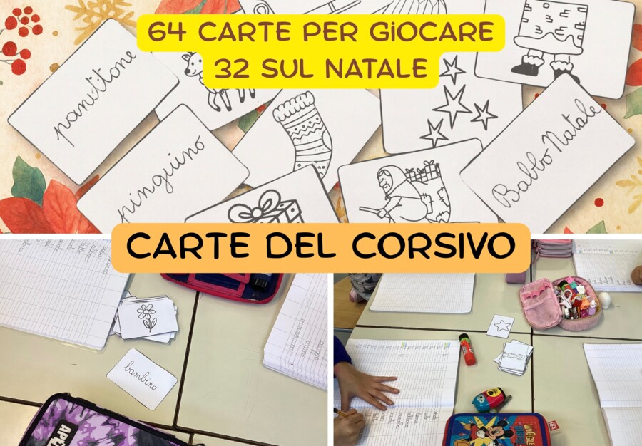 Gioco delle carte del corsivo