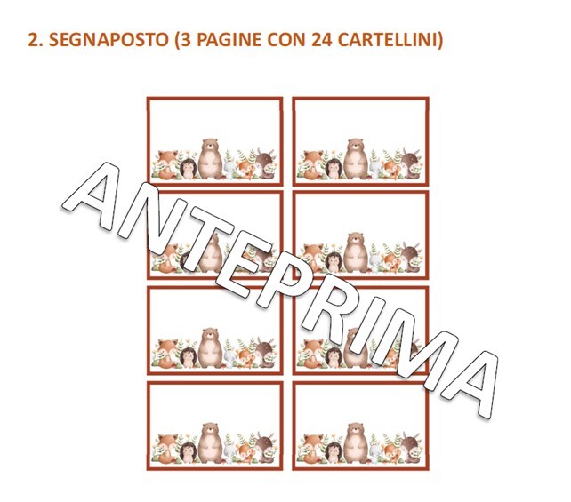 Accoglienza in classe prima con gli animali del bosco