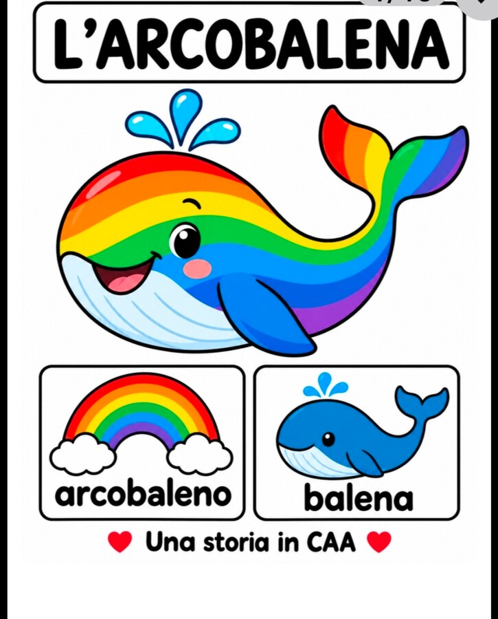 La Balena Arcobaleno - Storia in CAA (Comunicazione Aumentativa Alternativa)