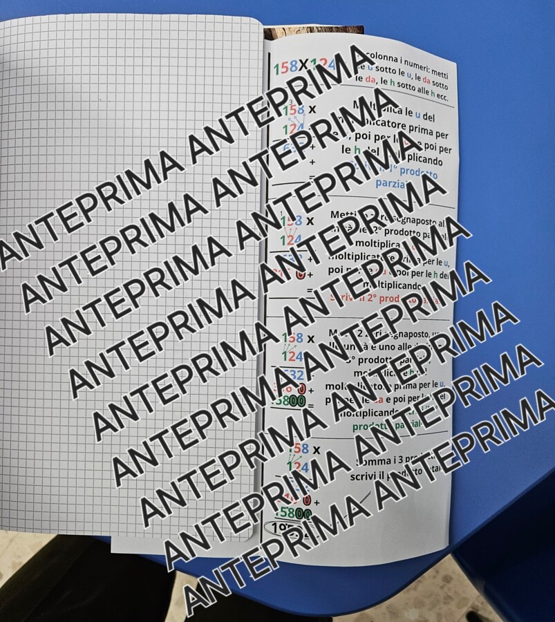 Strumento compensativo per le moltiplicazioni a 3 cifre