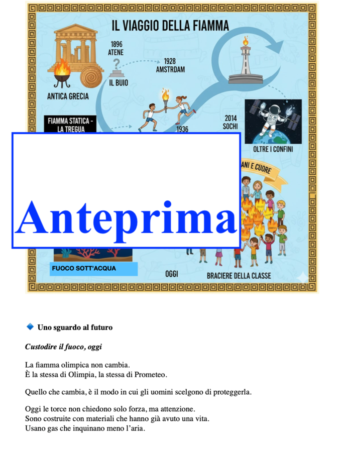 Il Fuoco di Olimpia- Luce, scienza e valori-Un percorso multidisciplinare tra storia, mito, scienza e tecnologia