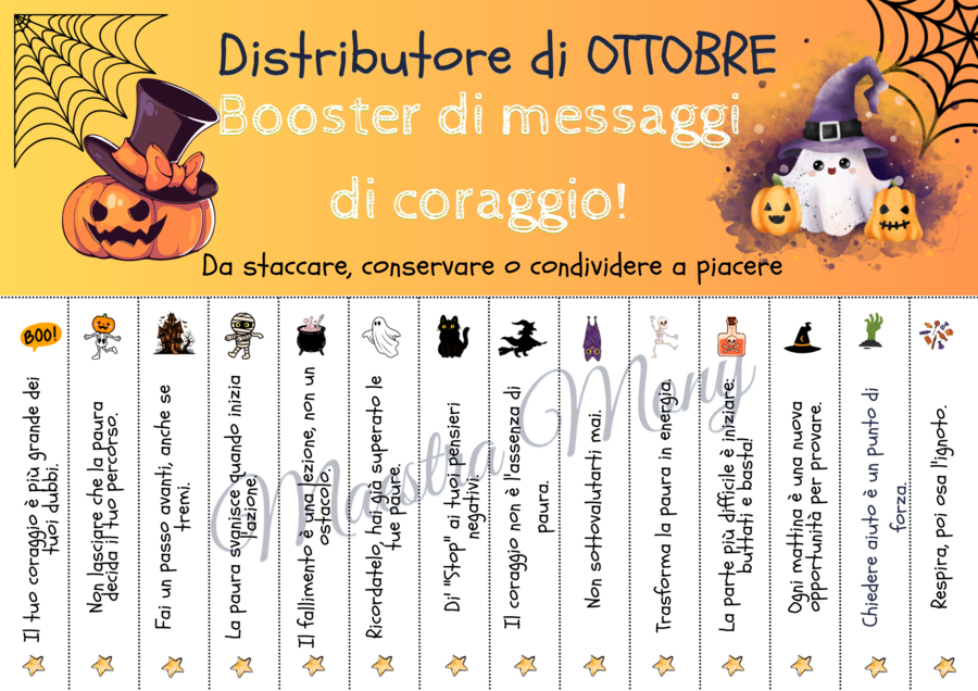 Distributore di messaggi di coraggio Ottobre
