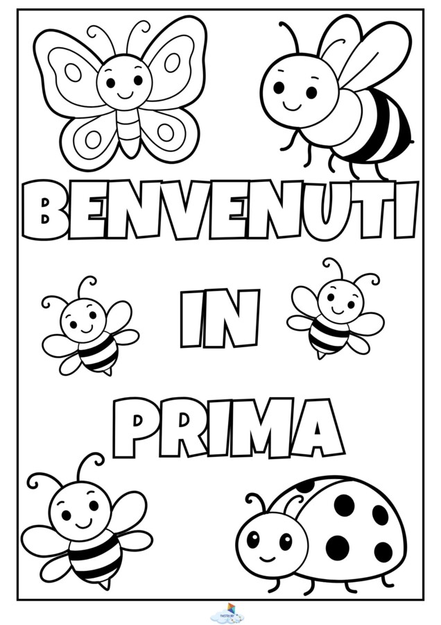 POSTER DA COLORARE: BENVENUTI IN PRIMA