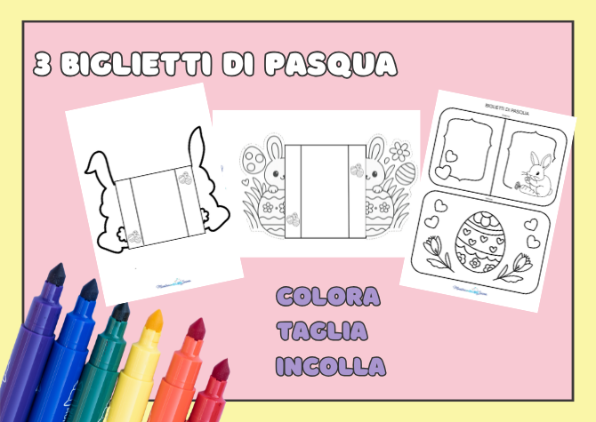 3 Biglietti di Pasqua