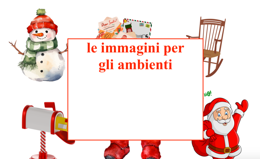 La casa di Babbo Natale e la fabbrica dei giochi; leggere e scrivere divertendosi; classi I/II