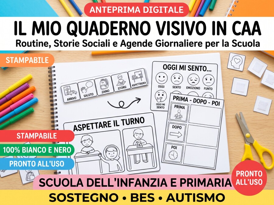 Quaderno Visivo CAA per la Scuola
