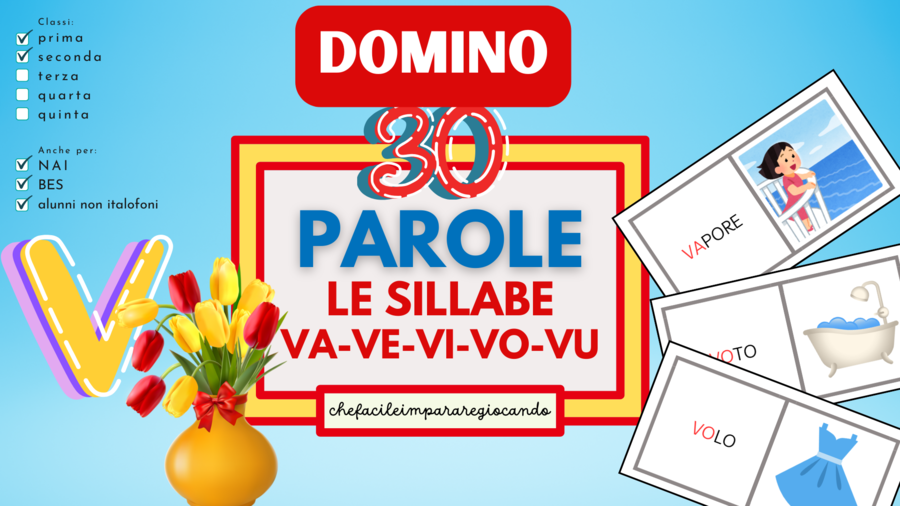 SILLABE VA VE VI VO VU - DOMINO