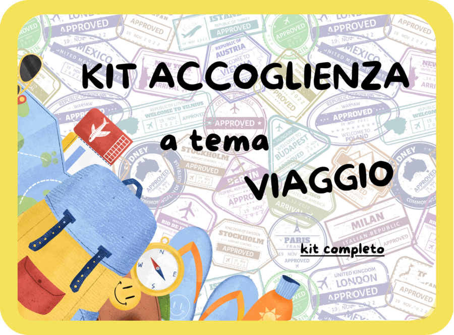 Kit accoglienza tema VIAGGIO - kit completo