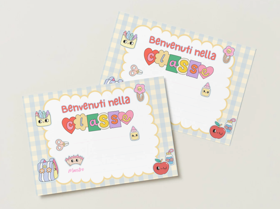 Cartello Benvenuti in Classe | Scuola Infanzia e Primaria