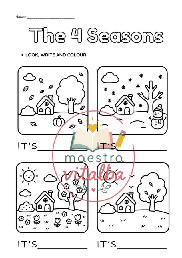 THE FOUR SEASON - INGLESE CLASSE  TERZA