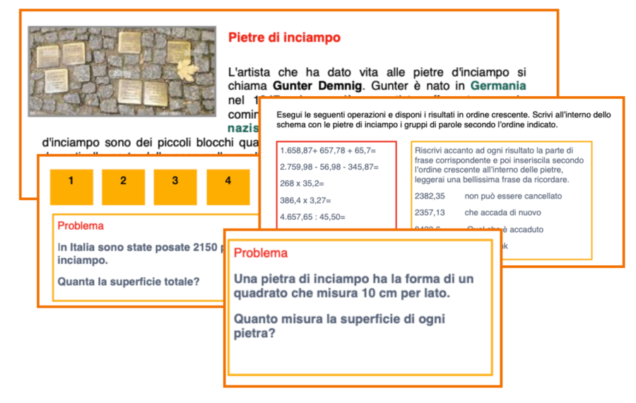 Le pietre di inciampo-attività matematiche