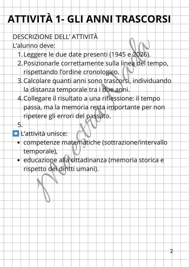 La giornata della memoria (attività di matematica classe quarta/quinta primaria)