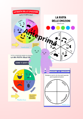 Il Kit delle emozioni - ruote interattive, termometro dell'umore e schede per la Scuola dell'Infanzia e la classe 1° della scuola primaria
