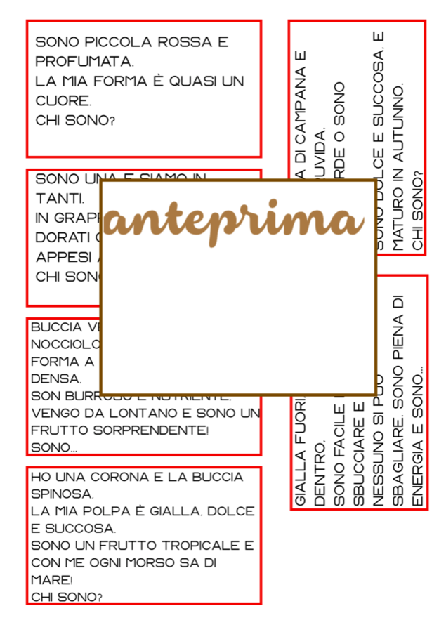 Un frutto al giorno-un kit per iniziare con gusto e proseguire con stupore-italiano classe prima