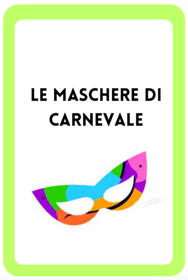 La nomenclatura delle maschere di Carnevale