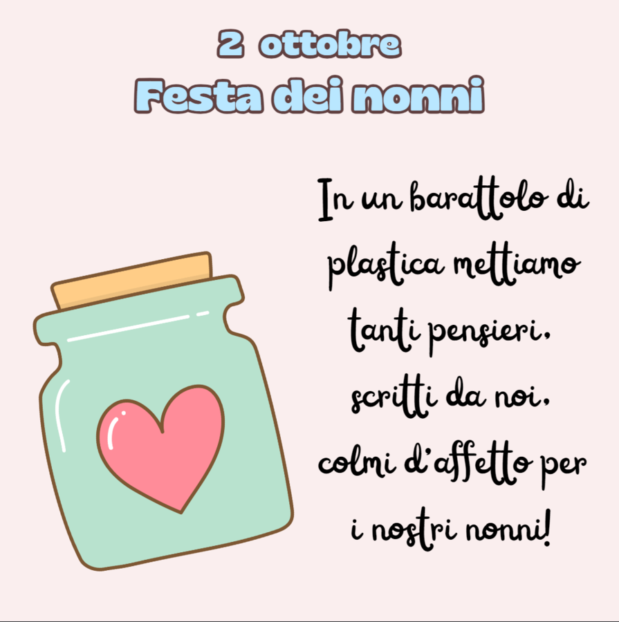 Barattolo dei pensieri per la festa dei nonni