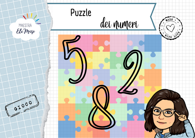 puzzle dai numeri da 1 a 9