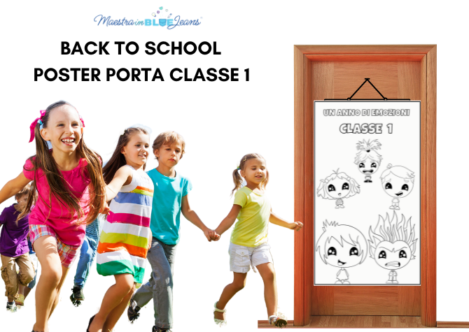 POSTER PORTA da colorare CLASSE 1