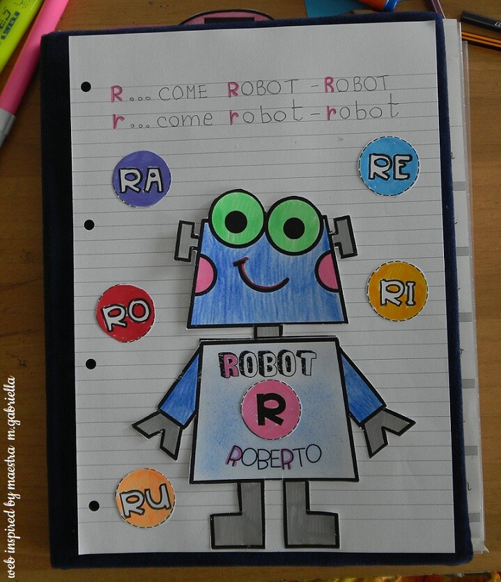 Lettera R di Robot Roberto