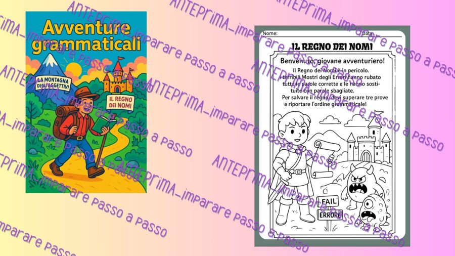 Avventure grammaticali: nomi, verbi e aggettivi