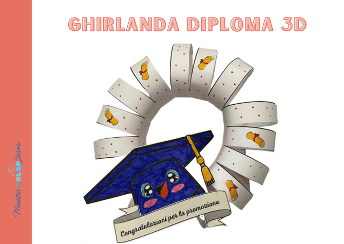 Ghirlanda Diploma 3D di fine anno