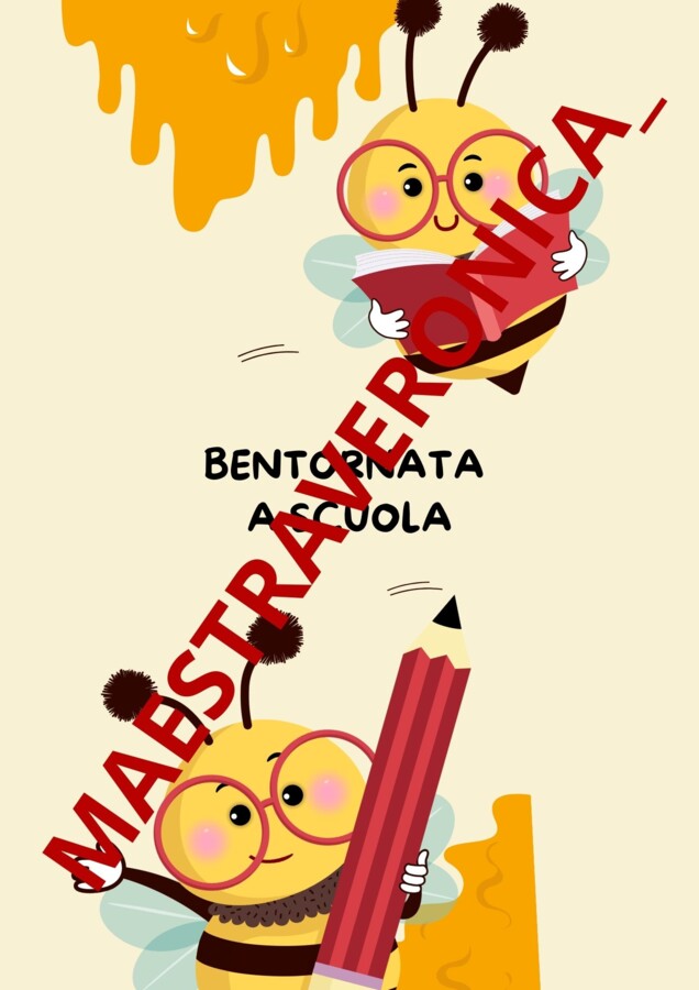 Segnalibro primo giorno di scuola - accoglienza