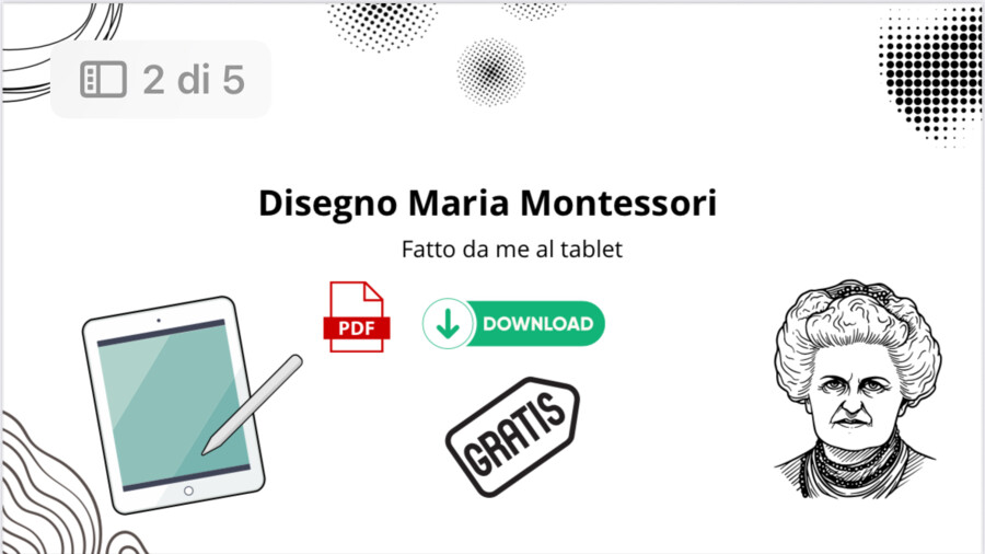 Maria montessori disegno