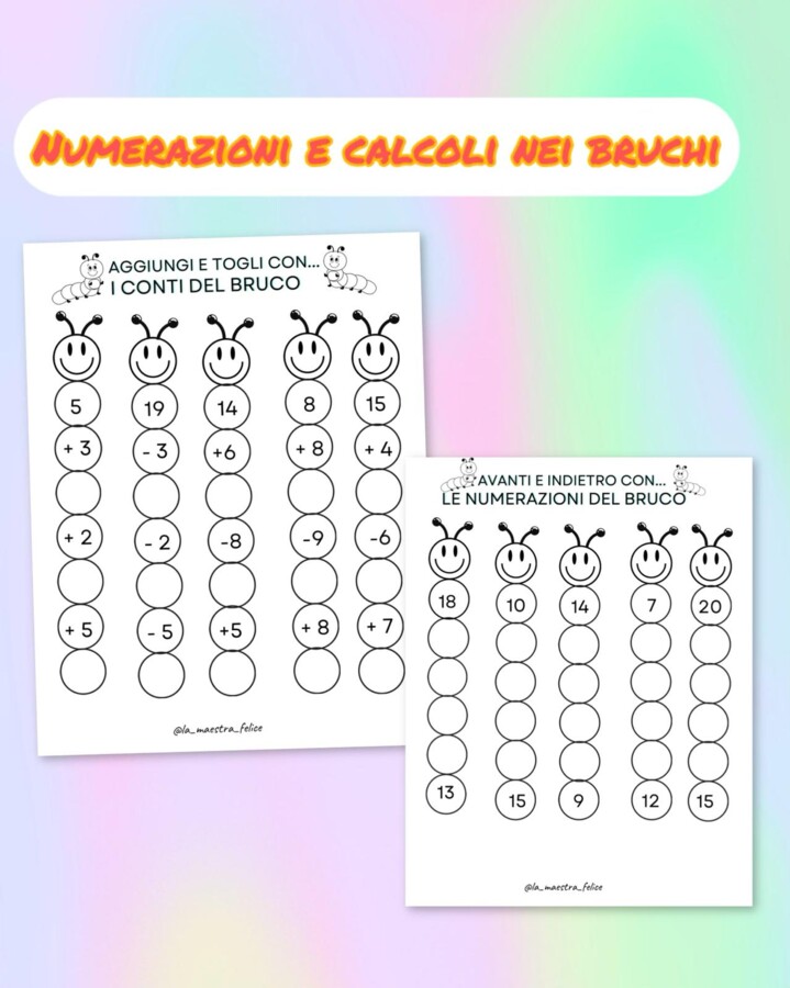 Numerazioni e calcoli nei bruchi