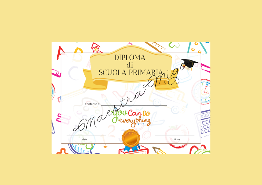 DIPLOMA FINE SCUOLA PRIMARIA