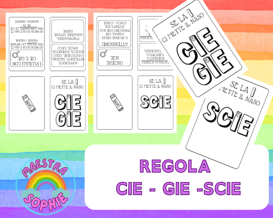 LIBRETTI CON LE REGOLE DI CIE-GIE-SCIE