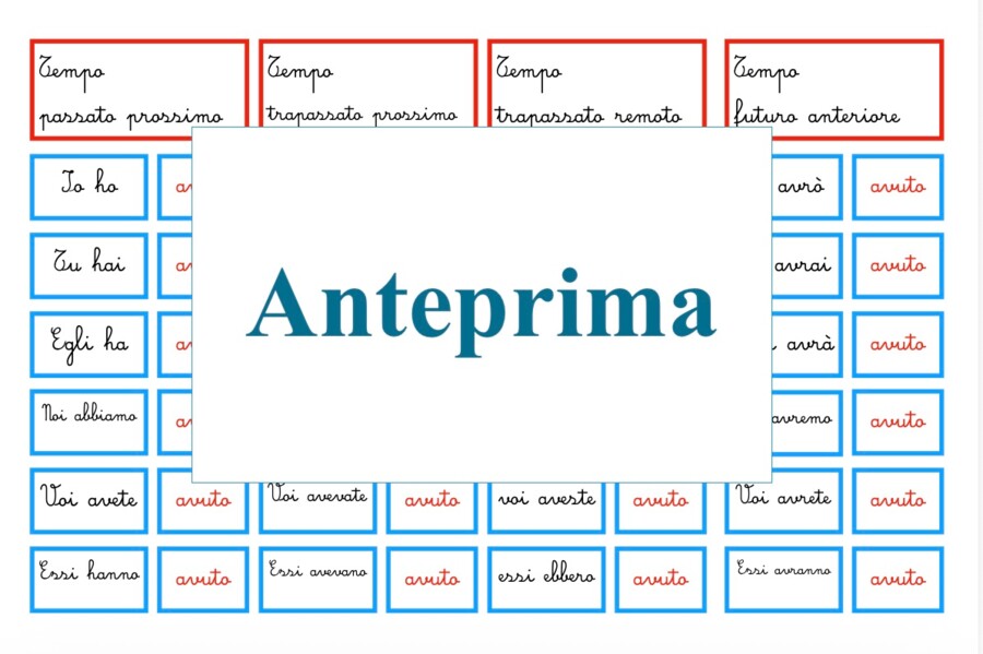 Essere e avere; costruire la coniugazione, comprendere il verbo