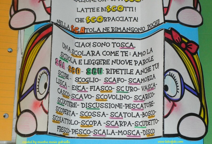 Suoni SCA SCO SCU in SCOlara interattiva